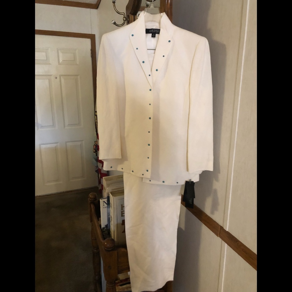 NWT White 3 Piece Pantsuit